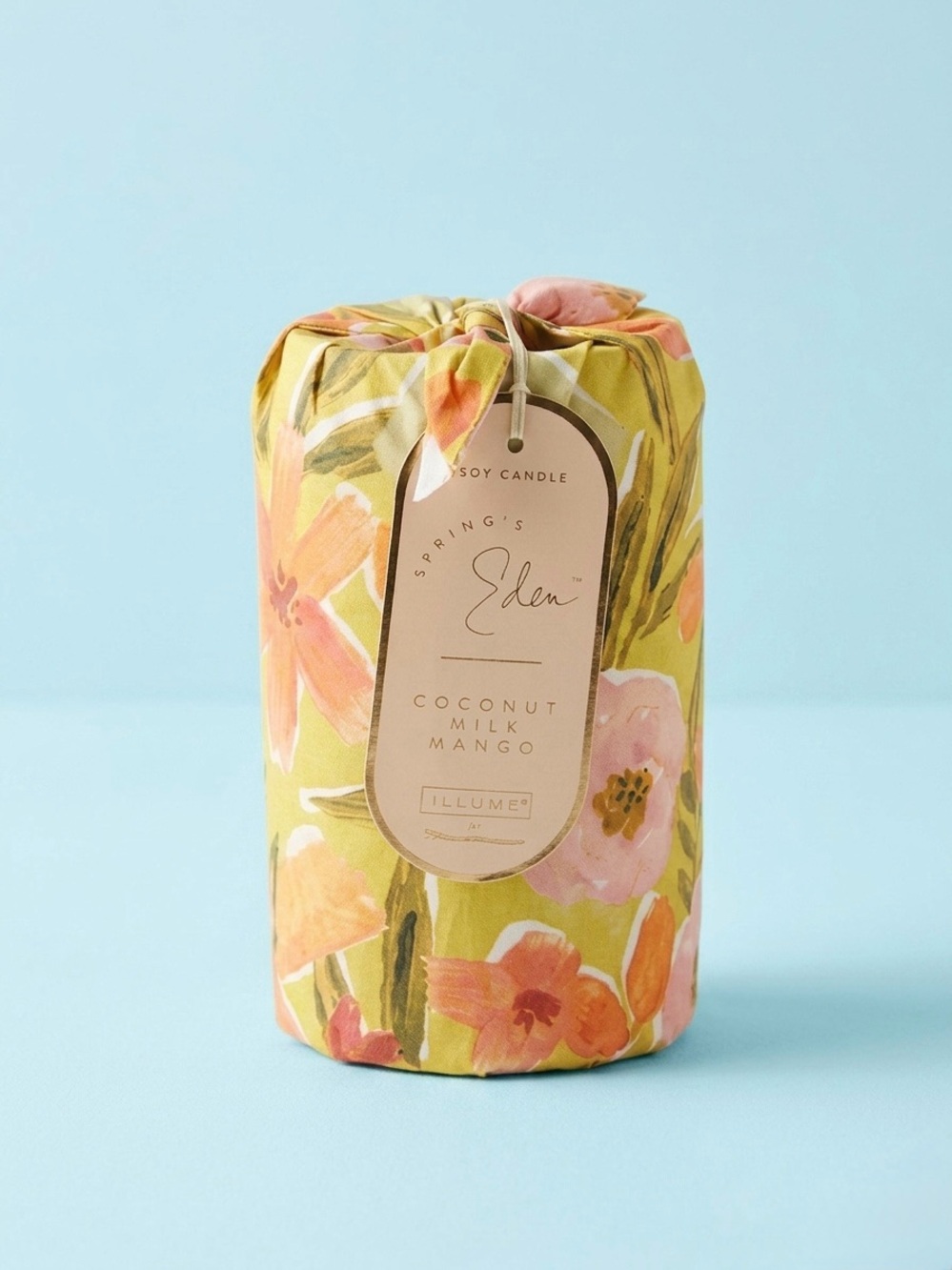 Anthropologie x Illume Spring’s Eden Coconut Milk Mango Wrapped Candle NWT